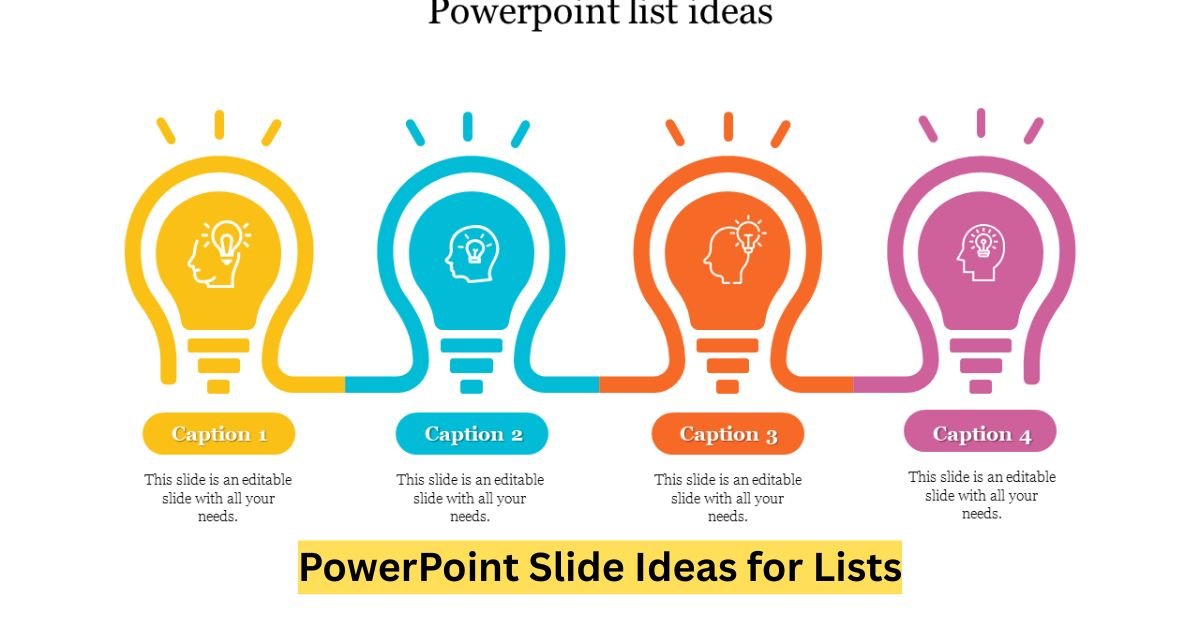 PowerPoint Slide Ideas for Lists